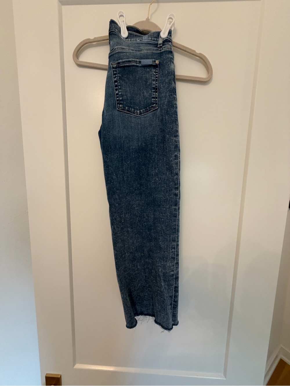 7 For All Mankind Cropped Alexa Jeans Blue
